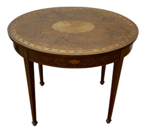 18th to 19th Century Adam Style Inlay Federal Center Table