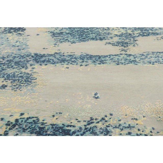 2020s 2020s William Baziotes Style Wool and Silk Rug, 09'01 X 11'10 For Sale - Image 5 of 10