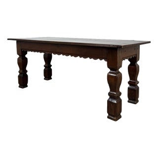 Antique Oak Refectory Table, England For Sale