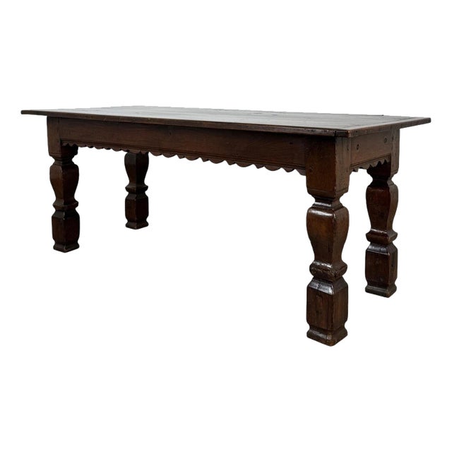 Antique Oak Refectory Table, England For Sale