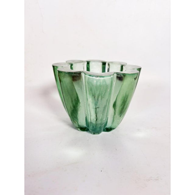 Glass Art Deco Glass Ashtray, 1940s For Sale - Image 7 of 8