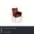 The bert plantagie ARC-E chair, with its vibrant red color, is a real eye-catcher. The delicate silver legs provide a...