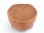 This round cup coffee table is handcrafted from one piece of wood. It shows natural wood grain and wood imperfection. Item...