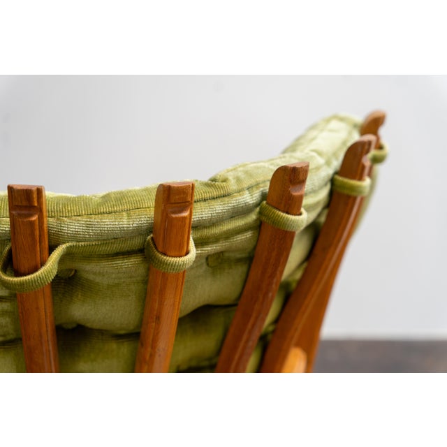 Mid-Century Modern Oak Lounge Chairs by Guillerme et Chambron Votre Maison, France, 1960s, Set of 2 For Sale - Image 3 of 9