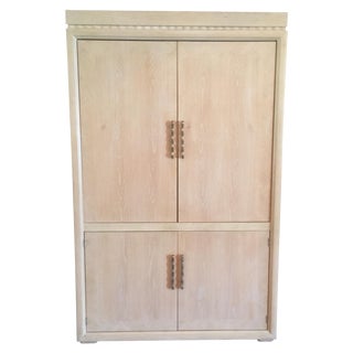 Henredon Washed Oak Armoire For Sale