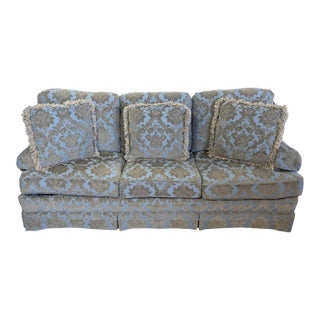 Huntington House 3 Cushion Upholstered Sofa For Sale