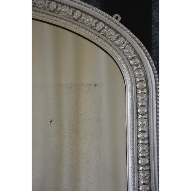 Antique Victorian Silver Overmantel Mirror, 1860 For Sale - Image 4 of 14