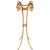 Mid-Century Modern 1960 Italian Florentine Gilt Metal Rope and Tassel Plant Stands - A Pair For Sale - Image 3 of 11