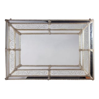 Mid-Century Venetian Murano Mirror, 1960 For Sale