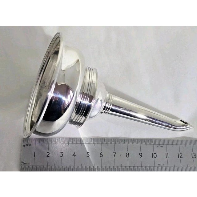 Sterling Silver Wine and Spirit Funnel from Hugh Crawshaw, Sheffield, 1992 For Sale - Image 18 of 18