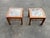 Pair of Mid 20th century Chinese Chippendale Elegance – Vintage Hardwood & Beveled Glass End Tables For Sale - Image 9 of 12
