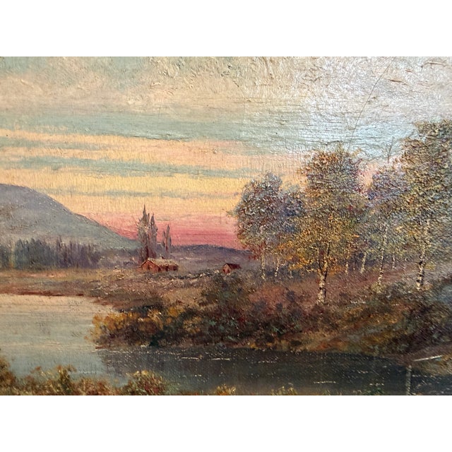 1907 American-Sweden Artist Gustav W. Leufstedt 1867-1909 Antique Landscape Art For Sale - Image 11 of 13
