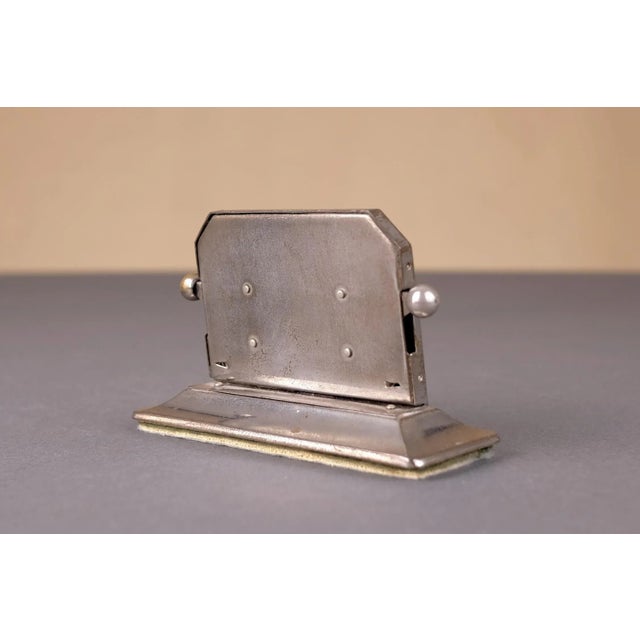 1940s Vintage Art Deco Chrome-Plated Perpetual Calendar For Sale - Image 5 of 13