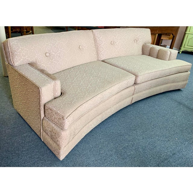 1940s Mid Century Modern Davenport Curved Sofa Chairish