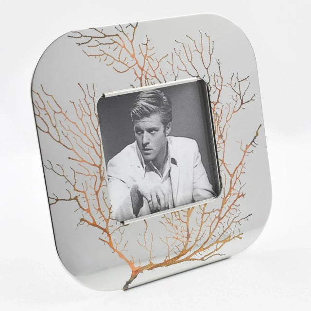 Sambonet Italy Chrome and Copper Picture Frame - A Pair For Sale In Atlanta - Image 6 of 12