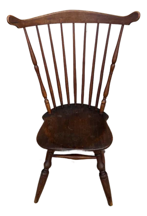 Antique New England Fan Back Windsor Side Chair, Circa 1790