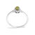 10K White Gold 5X3MM Oval Green Peridot and Diamond Accent Halo Ring (I-J Color, I1-I2 Clarity) - Ring Size 6.5 For Sale In New York - Image 6 of 7