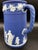 Antique Wedgwood Jasperware Dark Blue Jug Pitcher 1891-1908 For Sale - Image 10 of 12