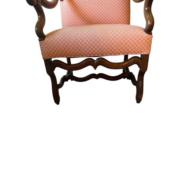 Early 19th Century French Walnut Open Armchair For Sale - Image 4 of 9