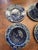 Vintage Collection of Bennington Blue Agate Cups and Saucers For Sale - Image 13 of 14