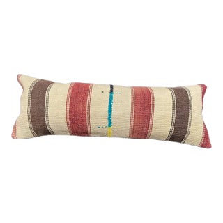 Turkish Hemp Pillow Cushion Natural Beige Brown Cushion Cover 14x40 For Sale