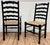 Maitland - Smith Maitland-Smith Style Black Ladderback Rush Seat Dining Chairs, S/6 For Sale - Image 4 of 12