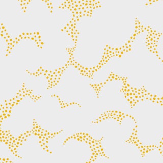 Sample - Borastapeter Molntuss Wallpaper in Yellow For Sale