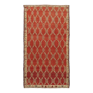 Vintage Circa 1940 Turkish Red Anatolian Area Rug, 5ft 8in X 10ft 7in For Sale