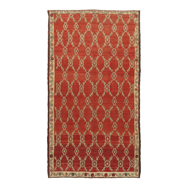 Vintage Circa 1940 Turkish Red Anatolian Area Rug, 5ft 8in X 10ft 7in For Sale