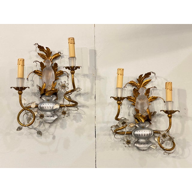 Maison Baguès Wall Lights from Maison Baguès, 1960s, Set of 2 For Sale - Image 4 of 17