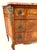 French Vintage Louis XV Style Floral Marquetry Bombe Commode With Marble Top For Sale - Image 3 of 18