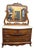Pulaski Furniture Victorian Revival Oak Dresser With Faux Marble Top and Mirror For Sale