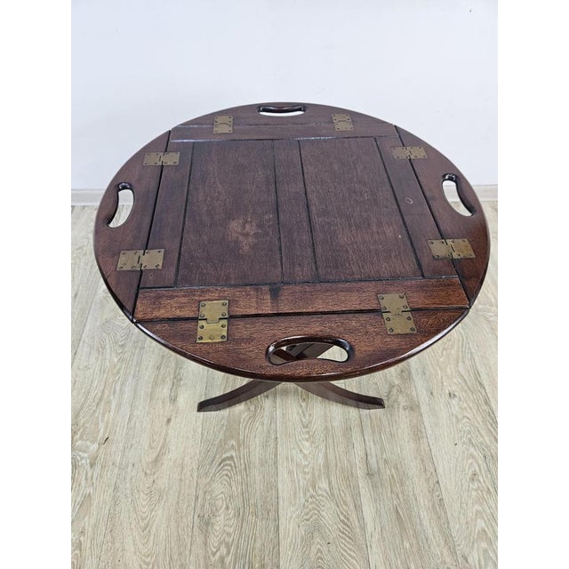 Vintage Mahogany Table, England, 1970s For Sale - Image 5 of 11