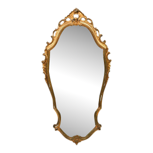 Antique Carved Italian Florentine Giltwood Mirror