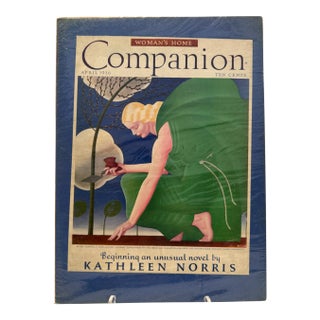 1936 Original Woman's Home Companion Magazine Cover, April, William P. Welsh, Art Deco, Matted For Sale