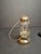 American Antique 1900s Brass Miniature Skater's Lantern Clear Globe Oil Lamp For Sale - Image 3 of 8