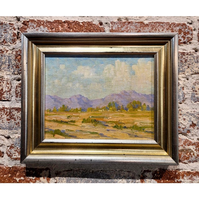 Joseph David Greenbaum-1920s California Plein Air Landscape-Oil painting California Impressionist - Oil painting on canvas...