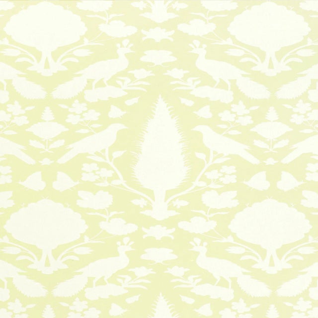 Schumacher Chenonceau Wallpaper in Bisque For Sale