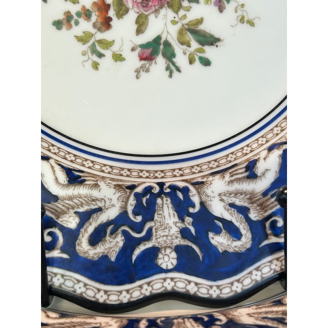 Wedgwood Vintage Set of 12 Bone China Square Luncheon Plates For Sale In Philadelphia - Image 6 of 8