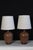 Wood Mid 20th Century French Ceramic Lamps - a Pair For Sale - Image 7 of 9