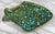 Mid-Century Modern Mid-Century 17" California Pottery Green & Blue Drip Glazed Fish Serving Platter For Sale - Image 3 of 11