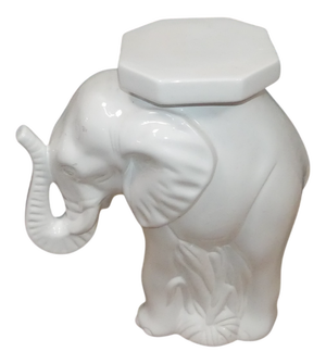 Vintage Elephant Ceramic Stool