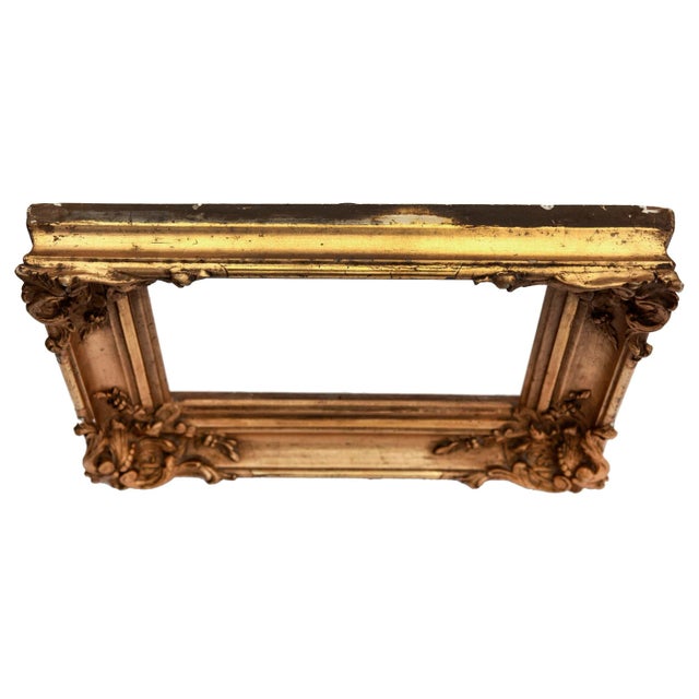 Wood 19th Century Rococo Style Giltwood Beveled Mirror For Sale - Image 7 of 8