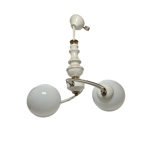 Vintage Art Nouveau Chandelier, Poland, 1970s For Sale - Image 3 of 8