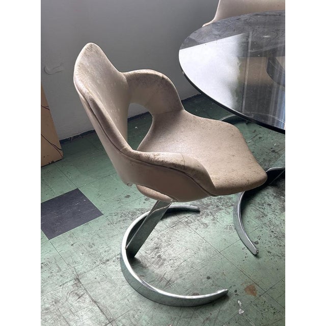 Dining Table and Chairs by Boris Tabacoff, 1960, Set of 5 For Sale - Image 6 of 8