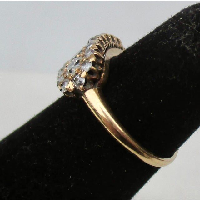 18 Kt and Old Mine Diamonds Ring Size 4.5 For Sale In New York - Image 6 of 6