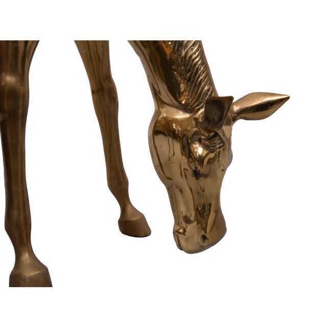 Large Brass Horses from Apko Superbrass, Holland, 1970s, Set of 2 For Sale - Image 12 of 14