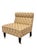 Pair of Petite Traditional Floral Upholstered Slipper Chairs With Brass Casters & Pillows For Sale In Charlotte - Image 6 of 8