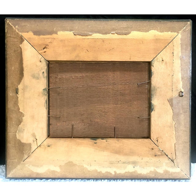 Late 19th Century Late 19th-Century Tonalist Painting With Shadow Box-Like Frame For Sale - Image 5 of 5