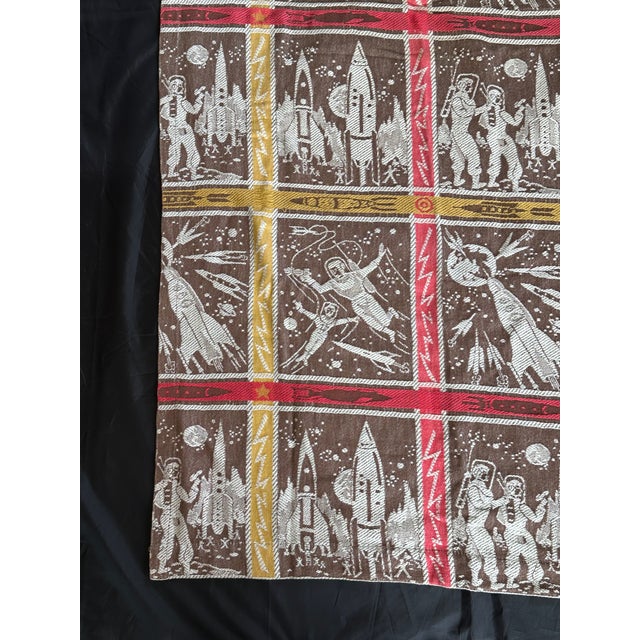 1960s Space Age Fabric Panel For Sale - Image 4 of 13